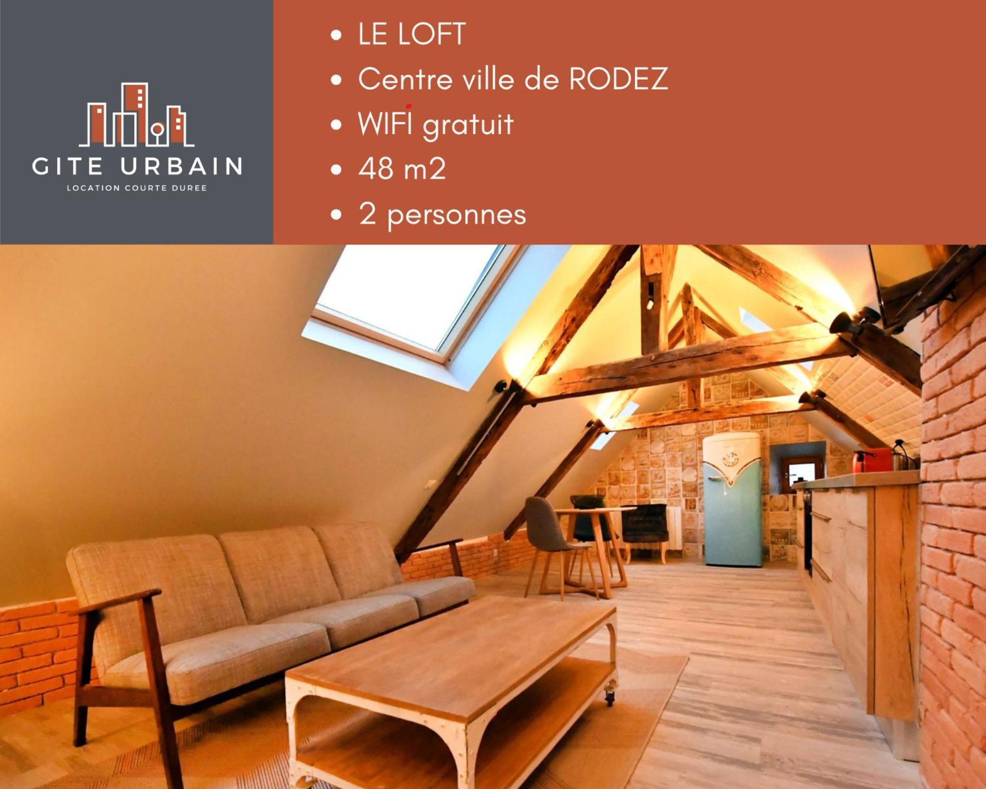 Loft Sous Les Combles - Loft Under The Rafter Apartment Родез Екстериор снимка